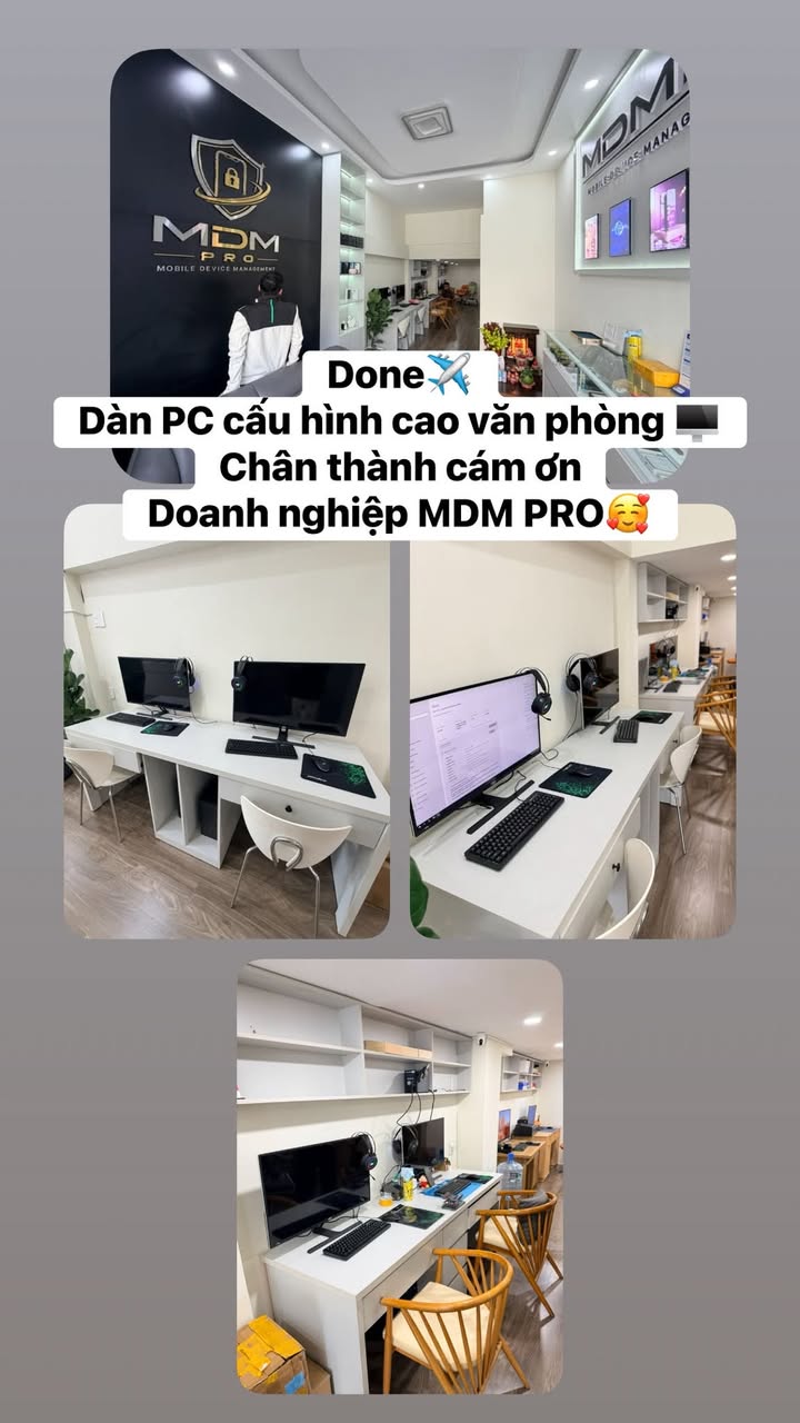 Bàn giao dàn PC cấu hình chuẩn văn phòng