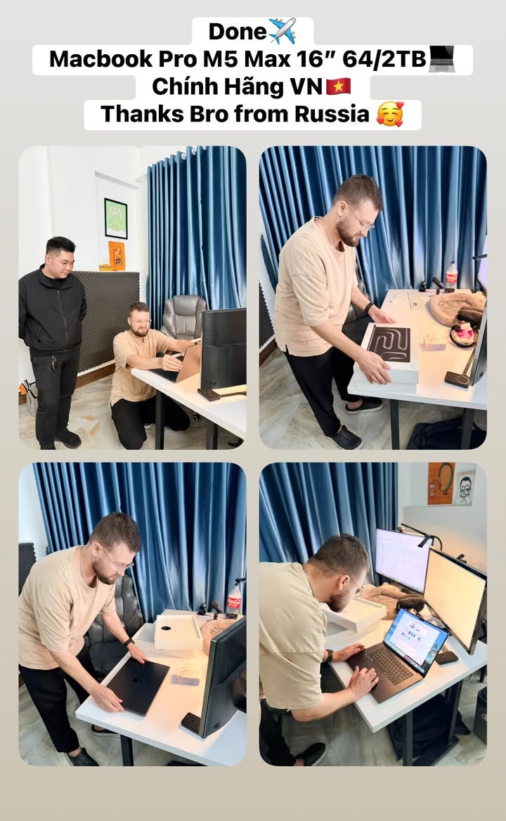 MBP M5 Max 16 64/2TB Chính Hãng VN