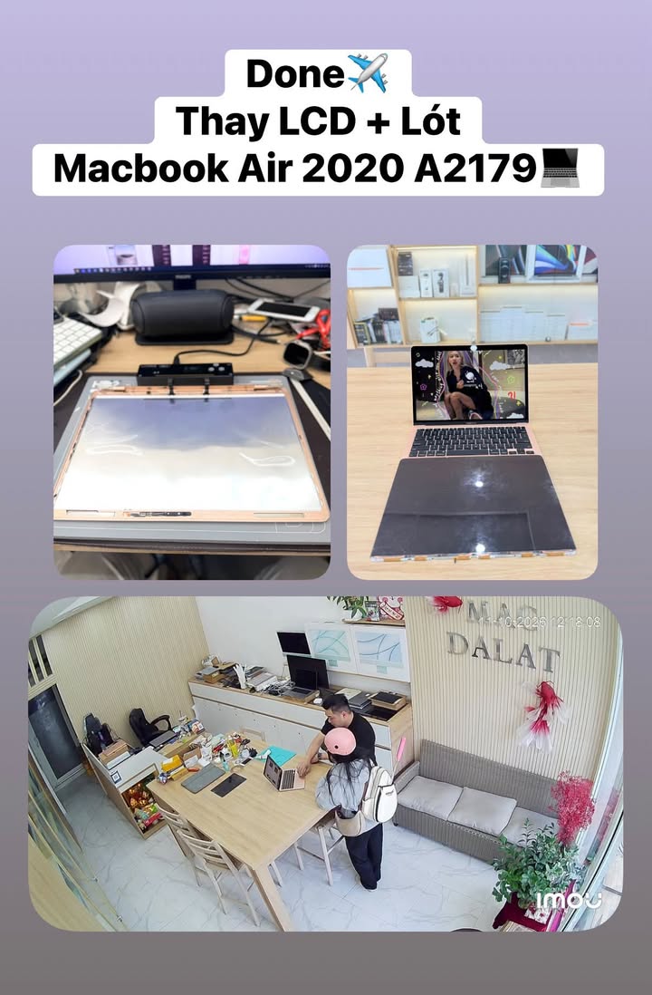 Thay LCD + Lót macbook Air 2020 A2179