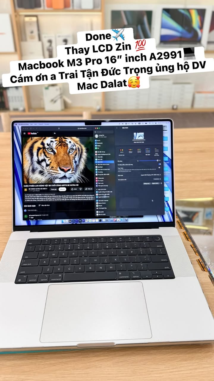 Thay LCD Zin Macbook M3 Pro 16 inch