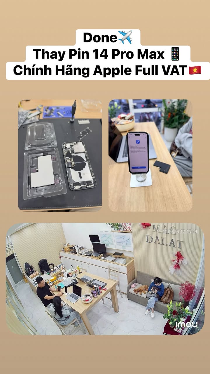 Thay Pin 14ProMax Chính Hãng Apple VAT