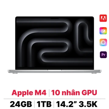 MacBook Pro 14 M4 10CPU 10GPU 24GB 1TB | Chính hãng Apple Việt Nam