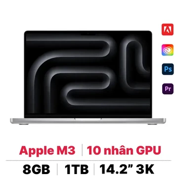 MacBook Pro 14 M3 8GB - 1TB | Chính hãng Apple Việt Nam