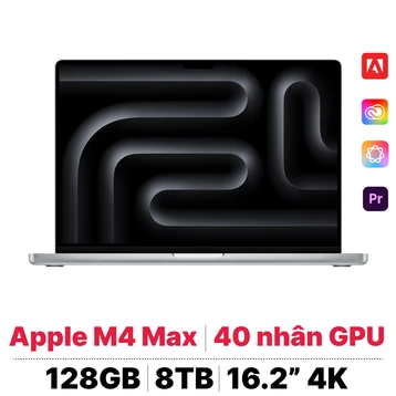 MacBook Pro 16 M4 Max 16CPU 40GPU 128GB 8TB Sạc 140W Kèm Final Cut Pro & Logic Pro | Chính hãng Apple Việt Nam
