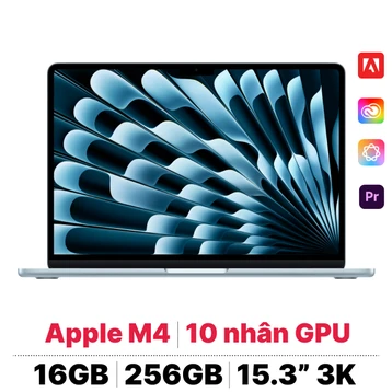 MacBook Air M4 15 inch 2025 10CPU 10GPU 16GB 256GB | Chính hãng Apple Việt Nam